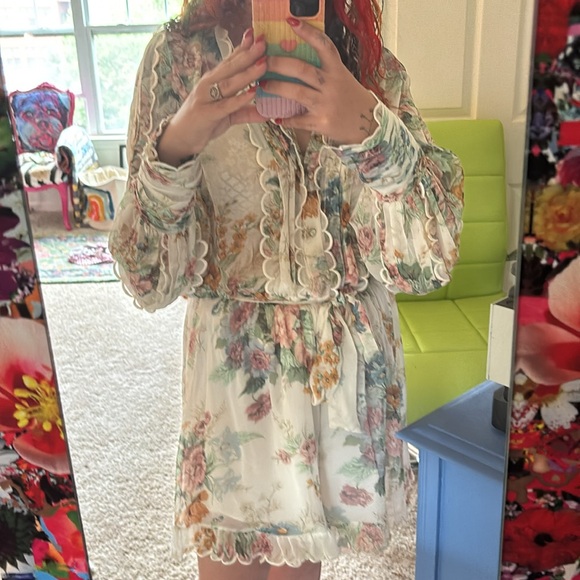 Zimmermann Chiffon Jumpsuit Playsuit Romper Size 3 - Picture 16 of 16